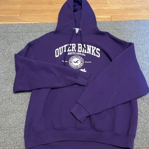 Nautical Outer Banks Purple Hoodie